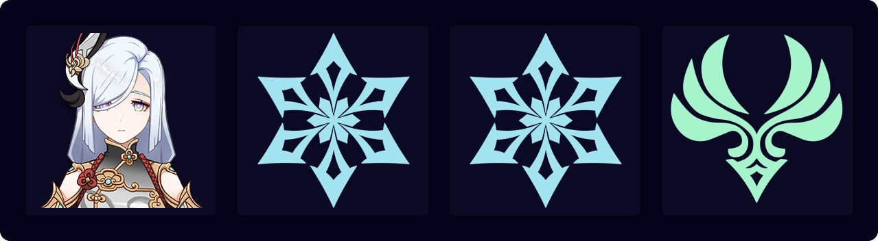 Shenhe Triple Cryo Anemo Flex (Mono Cryo)
