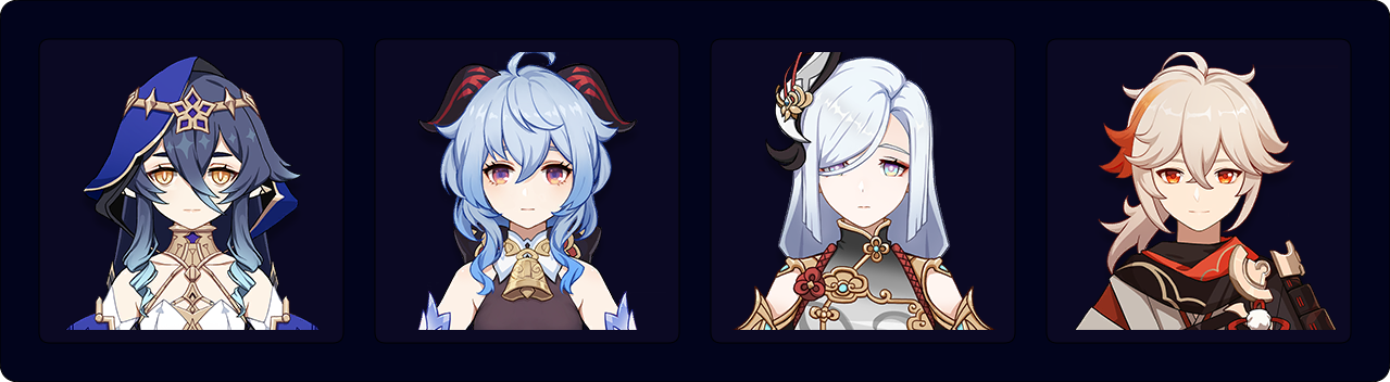 Layla | Ganyu | Shenhe | Kazuha
