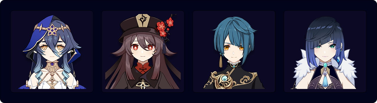 Layla | Hu Tao | Xingqiu | Yelan