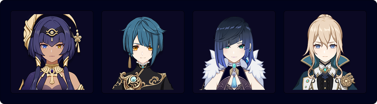 Candace | Xingqiu | Yelan | Jean