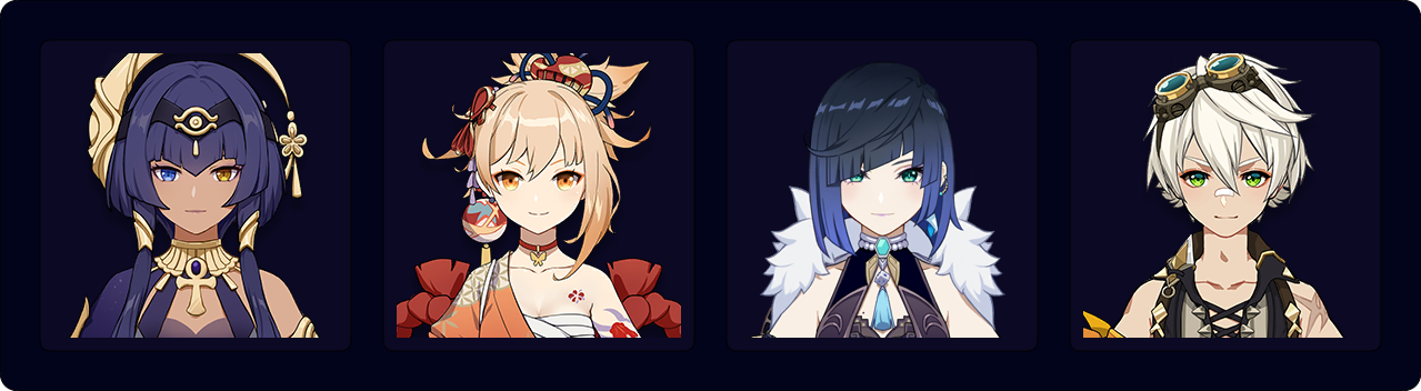 Candace | Yoimiya | Yelan | Bennett