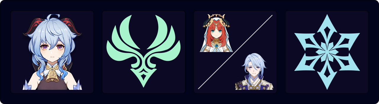 Ganyu - Nilou / Ayato Teams