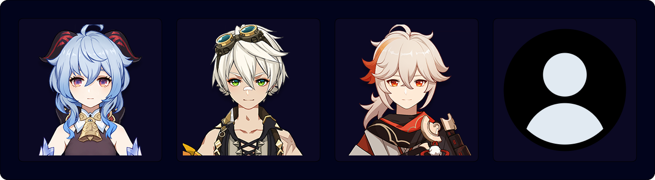 Ganyu - Kazuha Melt Teams