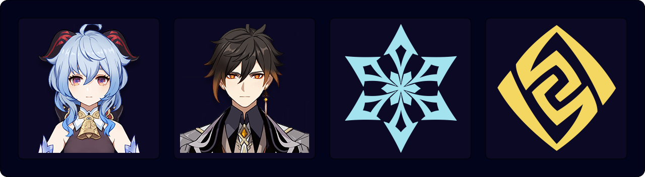 Ganyu - Zhongli - Cryo - Geo