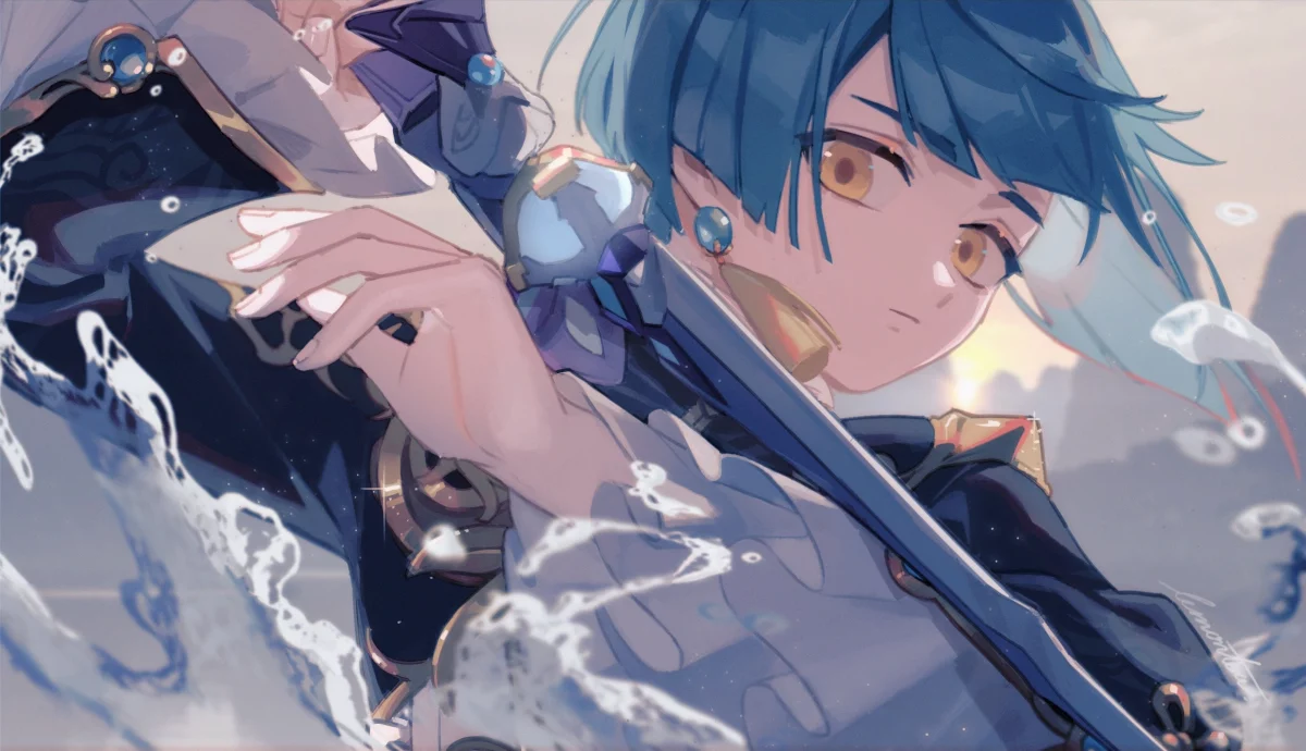 Xingqiu Art by lemontea