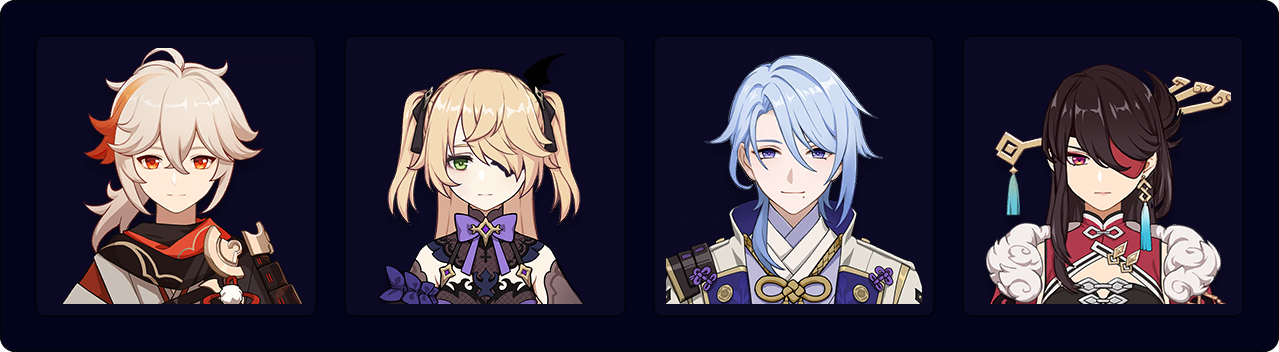 Kazuha — Fischl — Ayato — Beidou