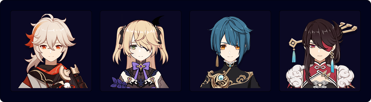 Kazuha — Fischl — Xingqiu — Beidou