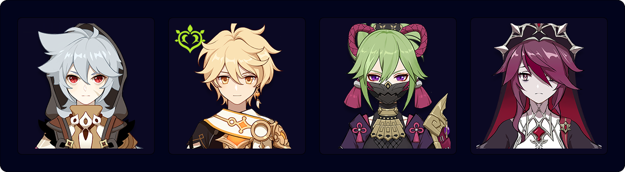 Razor — Dendro Traveler — Kuki Shinobu — Rosaria