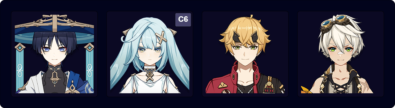 Wanderer — Faruzan — Thoma — Bennett