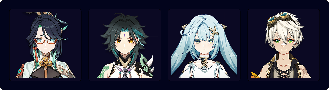 Xianyun — Xiao — Faruzan — Bennett