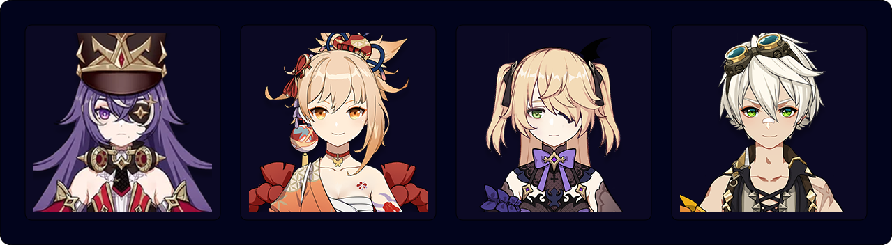 Chevreuse — Yoimiya — Fischl — Bennett