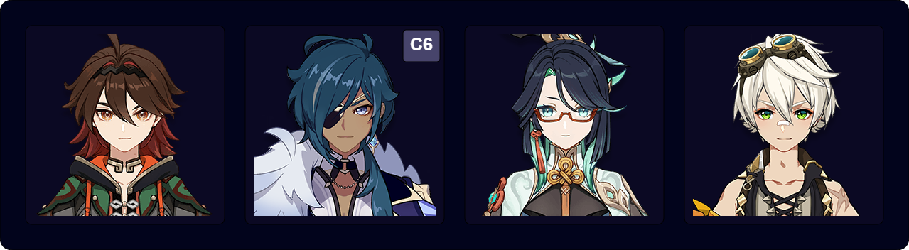 Gaming — Kaeya (C6) — Xianyun — Bennett