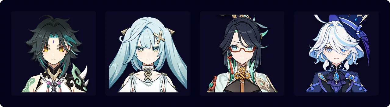 Xiao — Faruzan — Xianyun — Furina