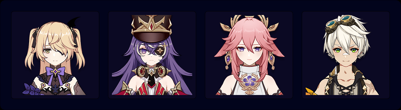 Fischl — Chevreuse — Yae — Bennett