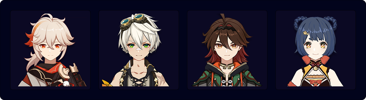 Kazuha — Bennett — Gaming — Xiangling