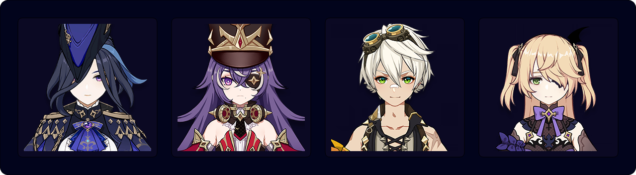 Clorinde — Chevreuse — Bennett — Fischl