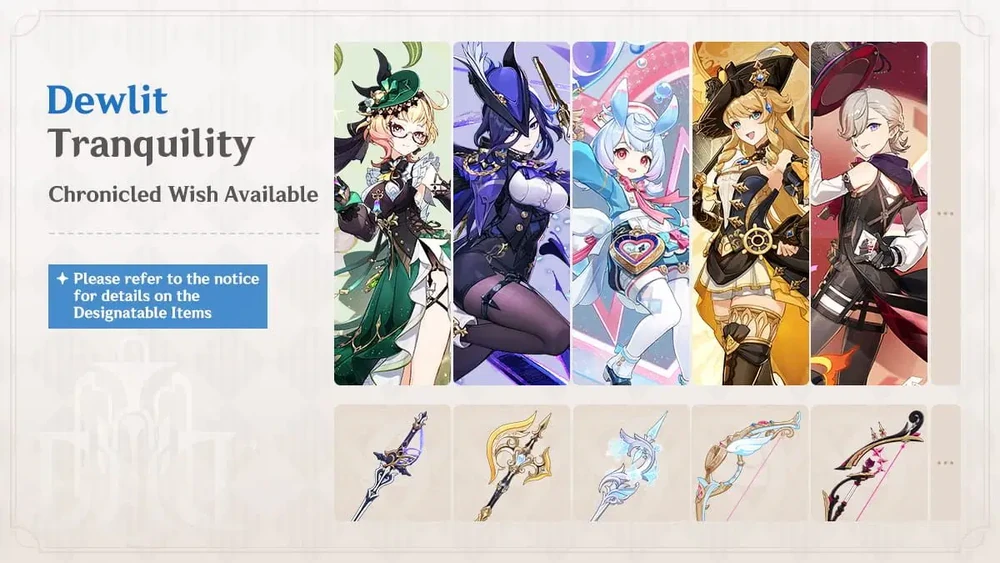 Genshin Character wish banner 4 - KQM