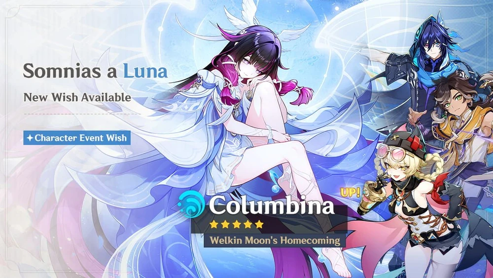 Genshin Character wish banner 1 - KQM