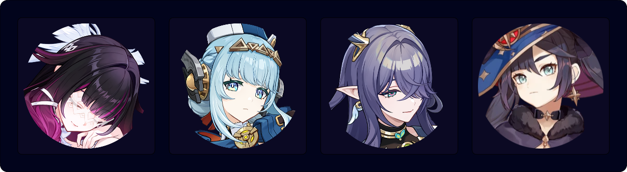 Columbina — Ineffa — Lauma — Mona