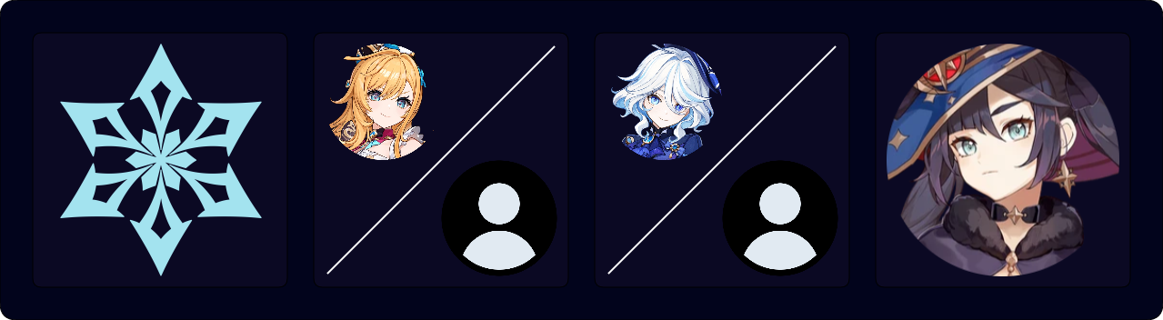 Cryo DPS — Escoffier / Flex — Furina / Flex — Mona
